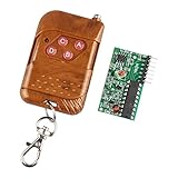 ic2262 / 2272 4チャネルRFラジオワイヤレスコントローラモジュールリモートコントロールキット4キーワイヤレスリモート433 MHz