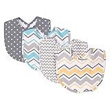 Trend Lab Zigzag Bouquet 4 Piece Bib Set by Trend Lab