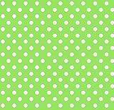 SheetWorld Round Crib Sheets - Primary Polka Dots Green Woven - Made In USA by sheetworld