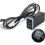 e-smile スイッチホールパネル USB電源増設 トヨタ用Aタイプ 急速充電 QC3.0A搭載 LED点灯