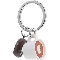 Amazon.co.jp: LOGOFUN コーヒーカップ コーヒー豆キーホルダー