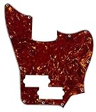 ギターピックガード For Squier Jaguar Bass VM Style Guitar Pickguard Scratch Plate (4プライレッドトータス)