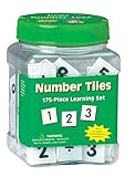 High Quality Tub Of Number Tiles, 175 Tiles in 3 3/4 x 5 1/2 x 3 3/4 Tub