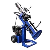 薪割り機 薪割機 ログスプリッター エンジン式 破砕力 12t 約6.5馬力 ブルー 横割り　縦割り　斜め割り カッター まきわり マキワリ 薪ストーブ 斧 薪 破砕 油圧 オイル 木 木材 原木 丸