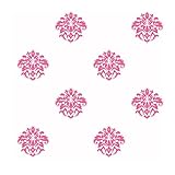 York Wallcoverings KD1721SMP Just Kids Damask Spot 8-Inch x 10-Inch Wallpaper Memo Sample, White/Off