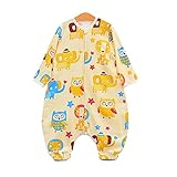 エルフ ベビー(Fairy Baby)赤ちゃん用スリーパー 冷房対策 寝冷え防止 着る布団 寝袋春夏用 XL イエロー