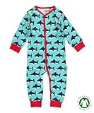 北欧 スウェーデン ベビー服 長袖カバーオール Shark 3-9ヵ月/9-18ヵ月 サメ Maxomorra マクソモーラ (68cm)