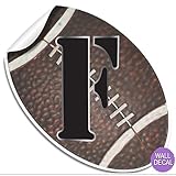 壁デカールLetterベビー名デカールステッカー装飾文字装飾スポーツ – 子供の赤ちゃんの保育園、男の子の寝室、子どもの遊び部屋by bugs-n-blooms Letter " F " ブラウン F