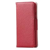 エレコム iPhone SE 第2世代 / 8 / 7 ケース ソフトレザー 耐衝撃 マグネットタイプ カードポケット&ミニミラー付き レッド PM-A19APLFJM1RD