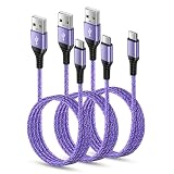 USB Type C ケーブル 【1.8m 3本*3色】 3A急速充電 QC3.0対応 タイプｃ充電ケーブル 高耐久 ナイロン iPhone 15充電用 USB A to USB C ケーブル タイプc 充電ケーブル iPhone15シリーズ、Xperia XZ/XZ2、Galaxy S20 S10+ S9、Huawei P30 P20、LG その他USB-C機器対応