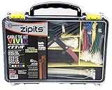 Cambridge ZipIts 700 PCケーブルタイキット詰め合わせ。ボーナスIncludesカットツール&再利用可能なストレージケース