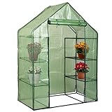 ポータブルミニ8シェルフWalk In Greenhouseアウトドア4 Tier Green House