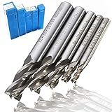 超硬エンドミル フライスシャンク 加工用カッター 4刃 鋼製 HSS-AL ストレート ５本入り 4mm 6mm 8mm 10mm 12mm セット