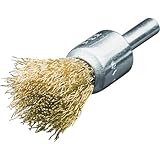 LESSMANN 軸付エンド型ブラシ 真鍮波線0.2 Φ17 452541