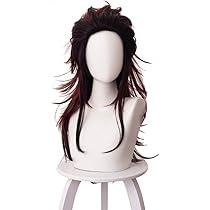 鬼滅の刃 竈門炭治郎 風 ウィッグ 鬼滅 コスプレ キャラウィッグ 新品コスプレウィッグ》鬼滅の刃／竈門炭治郎キャラウィッグ