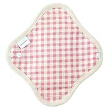 布ライナー 小さめ 薄手 AENUANCE 303.ギンガムピンク | AESST-303 オリモノシート 布製パンティライナー