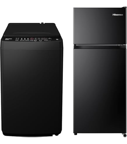 Amazon | 【新生活家電セット】ハイセンス 冷蔵庫 175L 黒 & 洗濯機