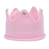 「homecoi」 ベビー帽子　ハット　サンバイザー　レッテル　ベビークラウン　王冠　子供用　男の子　女の子　新生児　キッズ　赤ん坊　赤ちゃん用　アウトドア　おしゃれ　可愛い　お誕生日など (ピンクB