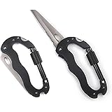 Fkstyle カラビナ マルチツール ナイフ ドライバー 栓抜き 片手開閉 便利 釣り 登山 [並行輸入品]