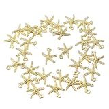 ヒトデ 小 チャーム ゴールド 30個 アクセサリーパーツ 海 マリン ハンドメイド 手芸材料