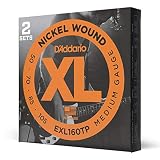 D'Addario ダダリオ ベース弦 ニッケル Long Scale .050-.105 EXL160TP 2setパック 【国内正規品】