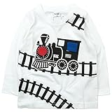 【秋冬物春対応】 CHEEK ROOM(チイクルーム) 製品洗い加工済み42/2天竺機関車長袖Tシャツ 80cm/OW NO.B-470272