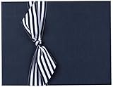 Tessera Baby Books Memory Book with Stripe Grosgrain Ribbon, Blue/White by Tessera Baby Books