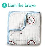 aden + anais (エイデンアンドアネイ) ブランケット 厚手 おくるみ 出産祝い DREAM BLANKET 【並行輸入品】 A Liam the brave