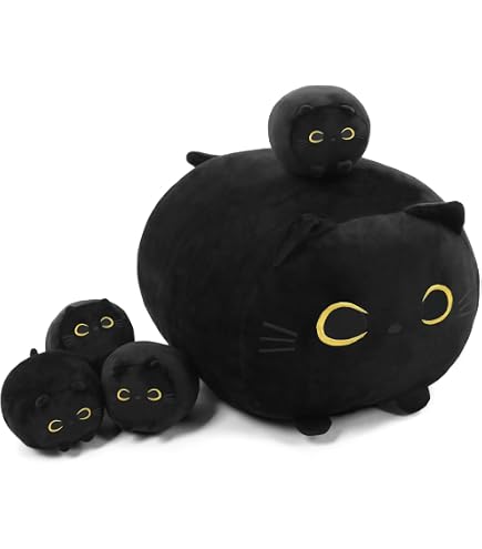 リトルブラックキャット 黒猫 ミニチュア 海外作家様 ハンドメイド ぬいぐるみ Amazon.co.jp: JIAJEGTGT 黒猫ぬいぐるみ 3個 かわいいミニ黒猫の