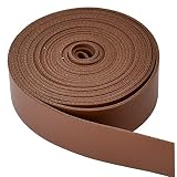 MYmama 合成皮革 持ち手テープ 25mm幅 1.5mm厚 2.9m巻 レザークラフト 裁縫材料 手芸用品 (ブラウン)