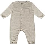 (ポッケポッシュ)Pokke Poche 日本製 ベビー60-90cm ナチュラル長袖カバーオール【2016-0010】 70cm ベージュ無地