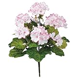 MAGIQ 東京堂 上質な造花  ソレイユゼラニウムブッシュ  ホワイトピンク FM007480-001