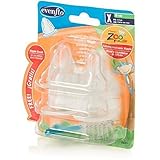 Evenflo Distroller Anatomic Silicone Nipples with Brush 4 pk (X-Cut) [並行輸入品]