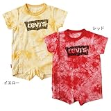 Levis kid’sタイダイ染めの半袖コンビ　イエロー　70