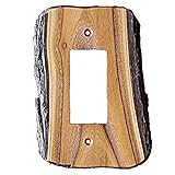 Sierra Lifestyles Rustic Switch Plate, 1 Rocker Finished, Russian Olive by Sierra Lifestyles