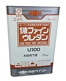 日本ペイント 1液ファインウレタンＵ100木部用下塗り　白 15kg
