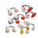 BIANHUAN ヘアゴム 子供 キッズ こども かわいい リボン ヘアアクセサリー 8点 セット 髪ゴム フルーツ ベビー 女の子 髪飾り おしゃれ カラフル 髪留め 王冠 誕生日プレゼント 子供髪