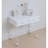 姫系デスク 780mm幅×700mm高さ f-jkp-iri0018wh ホワイト色