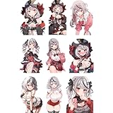 ステッカー 沙花叉クロヱ シール スーツケース 車 バイク ヘルメット パソコン 携帯ノート 防水 テープ シール 可愛い おしゃれ ステッカー コスプレ小物 プレゼント [並行輸入品]