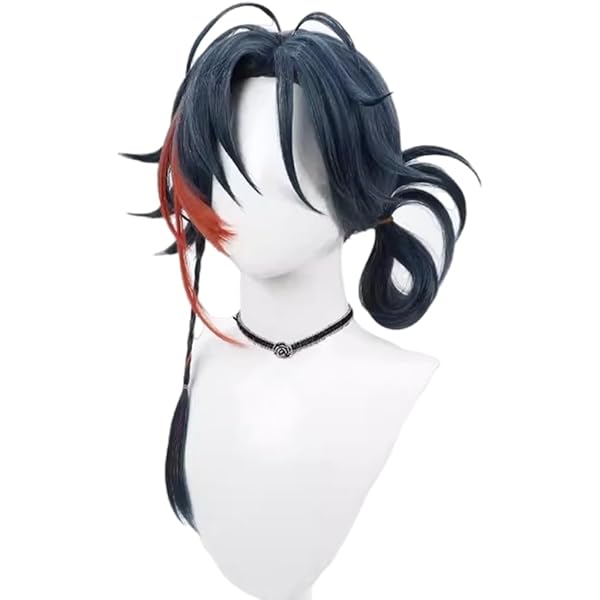 Amazon.co.jp: ボズとガルヤ 魁星 コスプレウィッグ 男 ウィッグ 三つ