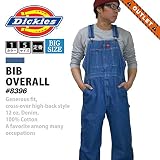 【アウトレット】ディッキーズ オーバーオール 大きいサイズ デニム 綿100％ 8396 色:DENIM サイズ:42