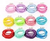 bysn 100個2.4 MM Mix色ベビー弾性バンドヘアタイホルダーヘッドバンド