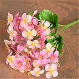 super1798 1pc Primrosesシミュレーションブーケ人工シルクフラワーウェディングホーム装飾 ピンク 8120658