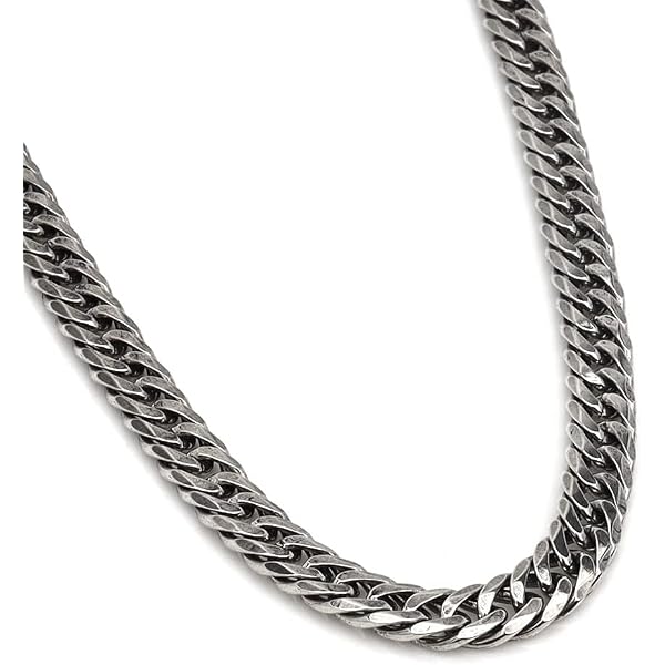 Amazon | SV925 六面ダブル喜平ネックレス(40g-60cm)中留（中折れ）六