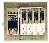 未来工業 屋外電力用仮設ボックス 漏電しゃ断器・分岐ブレーカ・コンセント内蔵 1個価格 13-4C4