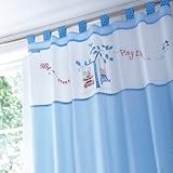 Izziwotnot Petit Henri Tab Top Curtain by Izziwotnot
