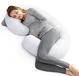 Meiz 妊婦 抱き枕 授乳クッション C型 寛ぎ枕 健康クッション 背もたれ 快眠枕 カバー付き