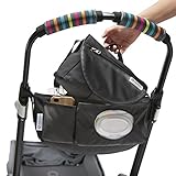 CityStroll 2-in-1 Stroller Organizer /Caddy & Take with You Shoulder Bag, Black