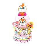 おむつケーキ アンパンマン ドキンちゃん 2段 出産祝い ベビーギフト タオル スタイ タンバリン ぬいぐるみ anpanman14_15
