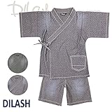 (ディラッシュ) DILASH甚平/夏 L(120～130cm) ネイビー